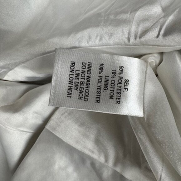 NWT Lulus Can't Refuse White Jacquard Ruffled Mini Dress - Picture 8 of 8